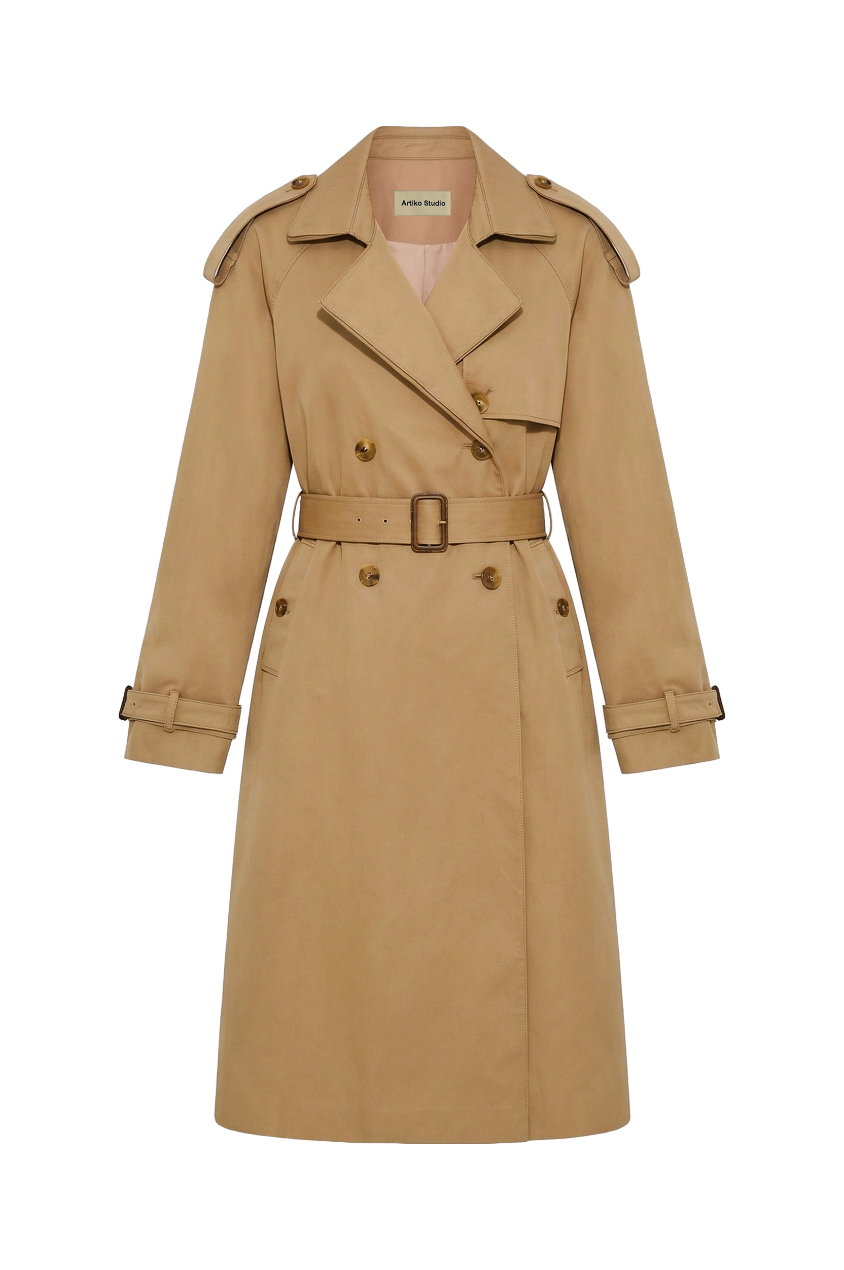 3D Volume Collar Trench Coat